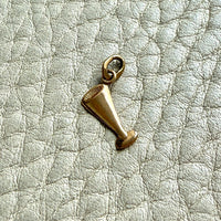 Swedish Vintage Cava Glass / Martini Glass Pendant or Charm 18k Gold – 0.6 inch