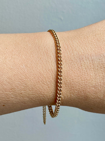 1917 Curb link bracelet in 18k yellow gold - 6.7 inch length