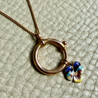 18k Gold Swedish Antique Large Bolt Clasp - Excellent for your Pendants/Charms