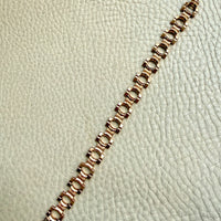 1960s Vintage Italian Dimensional Link Bracelet 18k Gold – 7.25 Inch Length