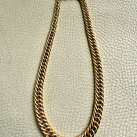FAB! Chubby 49g Graduated Vintage UnoAErre Curb Link Necklace 18k Gold – 18 Inch Length