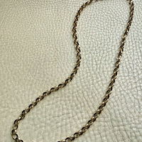 9k gold Antique Rolo Link Chain - 21 inch length