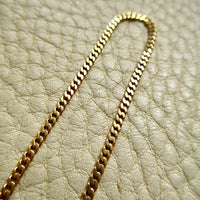Scandinavian Vintage 18k Gold Pressed Curb Chain – 18.25 Inch Length