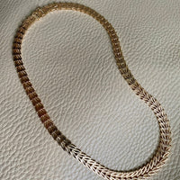 Exquisite 14k gold Danish Leaf Link necklace - geneva variation - by Jens Poul Asby