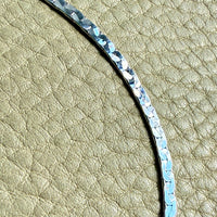 14k White Gold Virola link bracelet - 7.2 inch length