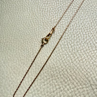 Skinny Antique Double Fetter Watch Chain Necklace 18k Gold – 17.5 Inch Length