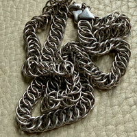 Vintage Sterling Silver Spiral Link Chain Necklace – 19.9 Inch length