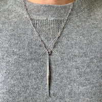 Dutch Antique Silver Pendant - Sewing Tool - 3.2 inch length