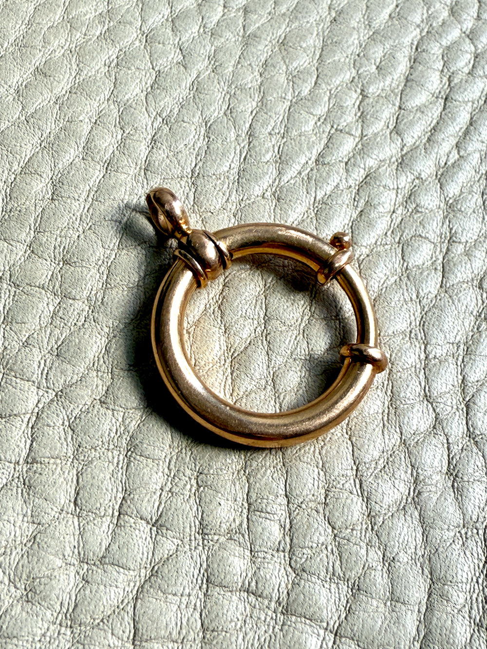 18k Gold Antique Large Bolt Clasp - Excellent for your Pendants/Charms