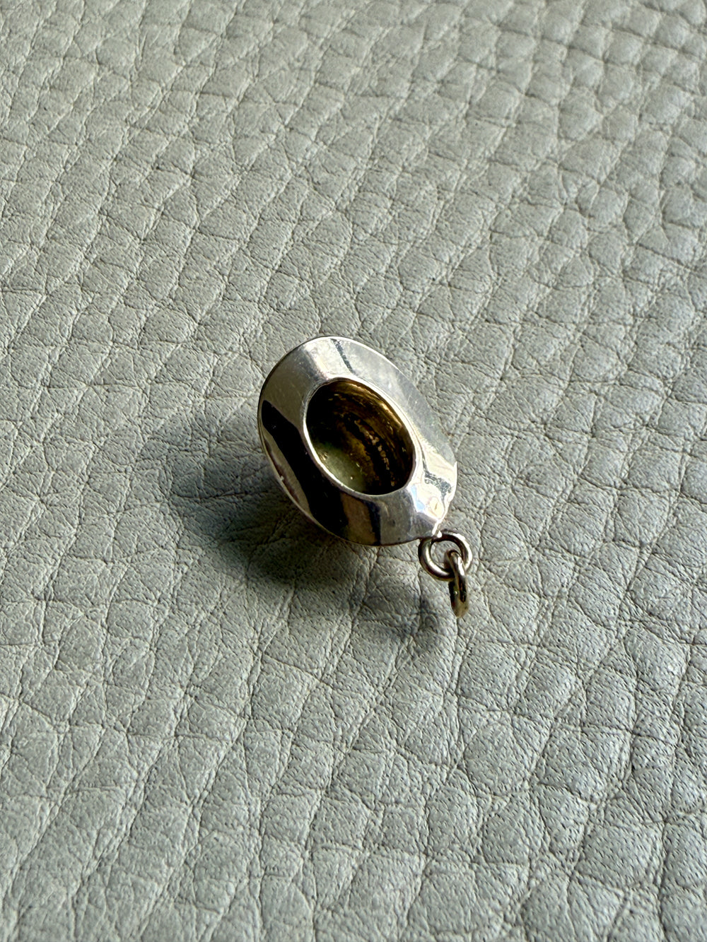 14k Gold Vintage Top Hat charm or pendant