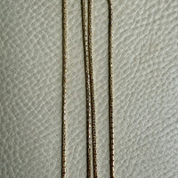 Antique Byzantine Link Necklace in 14k gold - Excellent 35.75” long length!