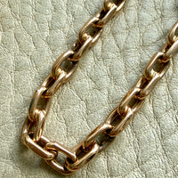 1960s era Vintage Danish 14k Gold Biker Chain Bracelet – 7.75 Inch Length