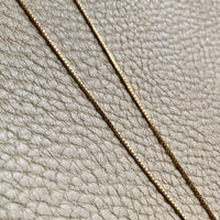 Vintage box link gold chain necklace - 15.25 inches of 18k gold