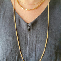 A Classic! - Balestra Italian vintage - 18k gold Long curb necklace - 31.3 inch length