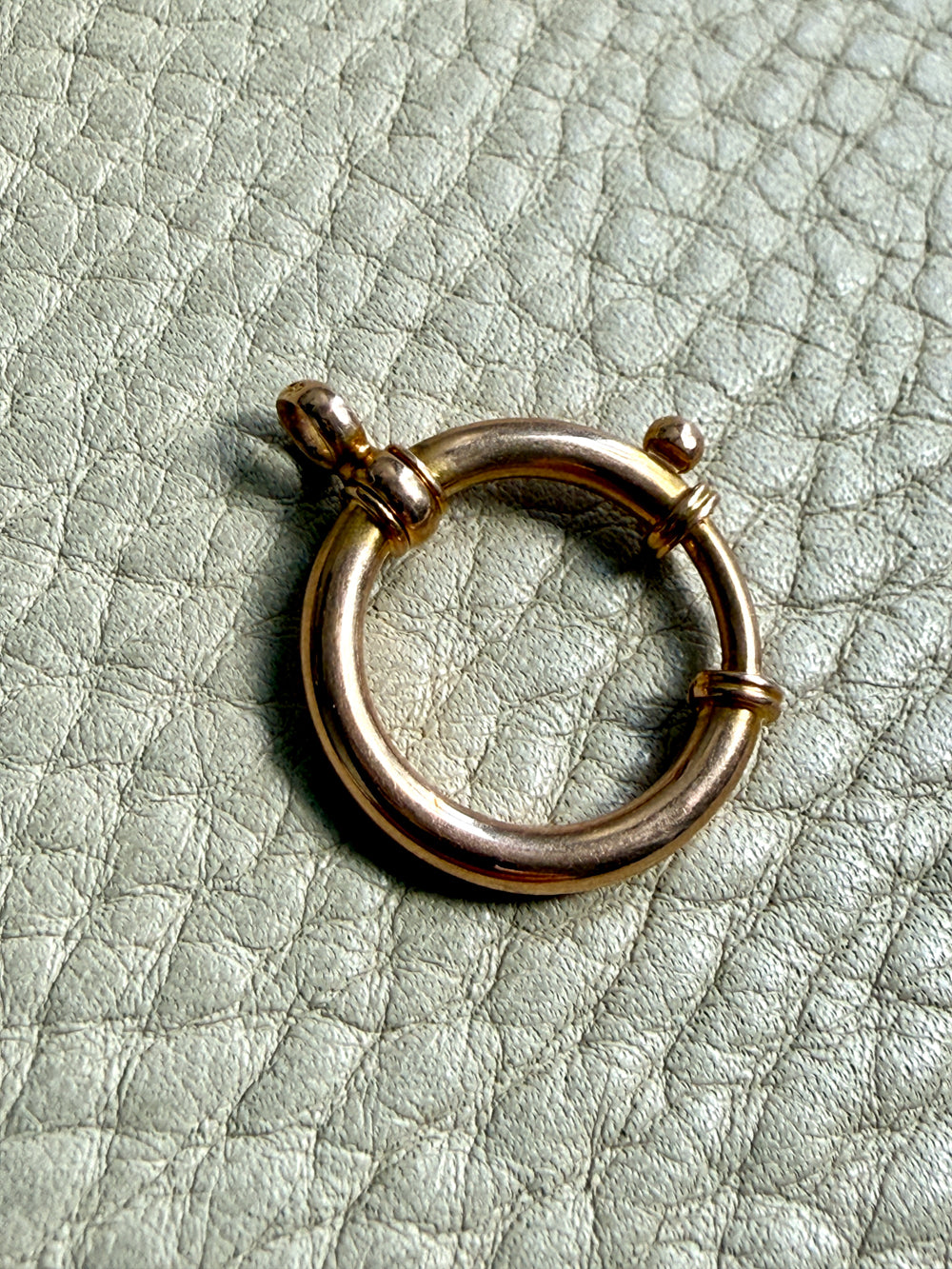 antique 18k gold large bolt clasp