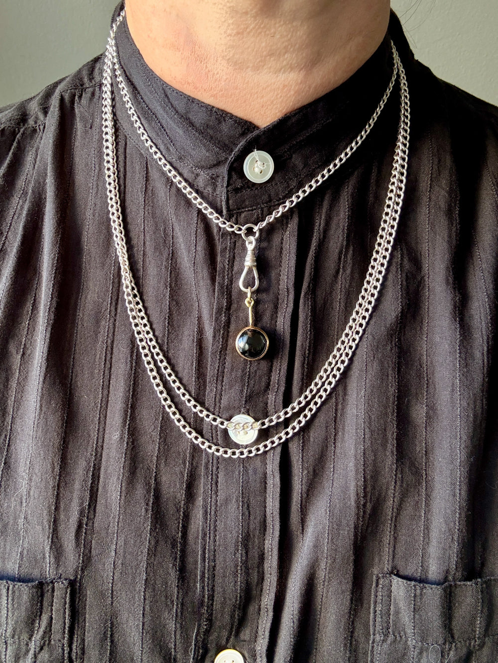 Vintage Scandi 18k gold Star Sapphire Pendant