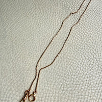 Skinny Antique Double Fetter Watch Chain Necklace 18k Gold – 17.5 Inch Length
