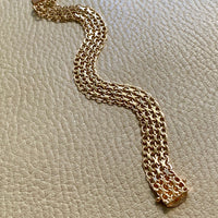 1968 Triple row star link bracelet in 18k gold - 7.25 inch length