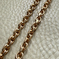 YUM! 1979 Swedish Vintage 81g Biker Link Chain Necklace 18k Gold – 24 Inch Length