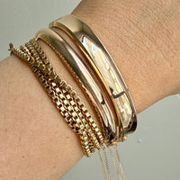 1962 Vintage Finnish 14k Gold Hinged Bangle Bracelet – 7 Inch Interior Circumference