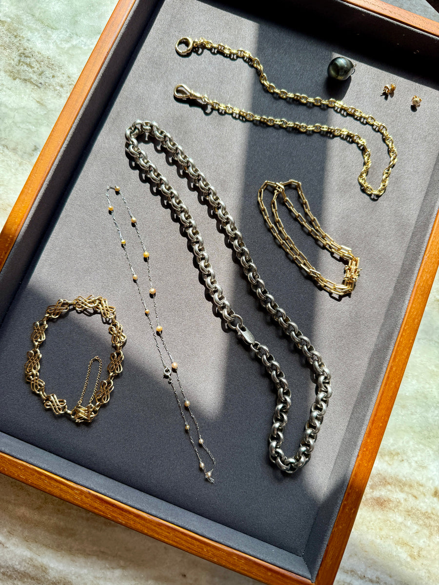Mariner Link 18k Gold Watch Chain Necklace - 15.5 inch length