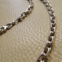 Vintage Sterling Silver Chunky Biker Link Chain Necklace – 20 Inch Length