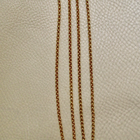 1986 - Vintage 18k Gold Long Length Rolo Link Necklace -  34.7 inch length