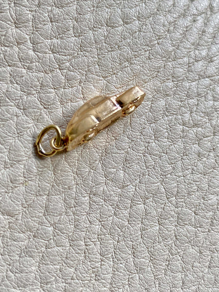 18k gold Swedish vintage charm or pendant - Vintage Car