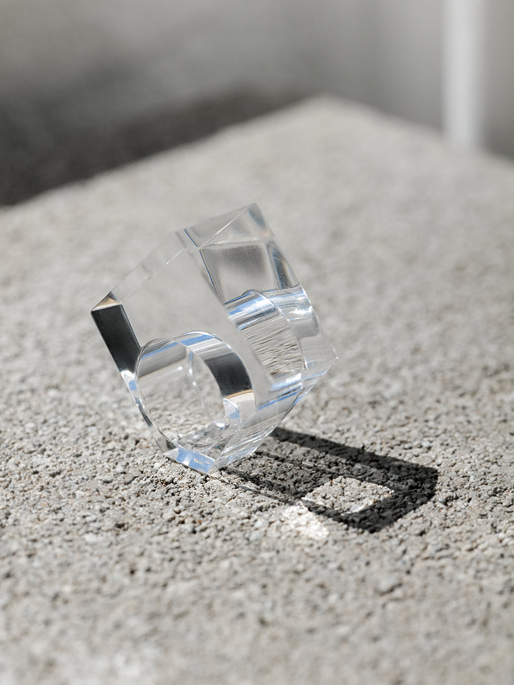 Vintage Siv Lagerström Clear Acrylic Ring – Size 6.25