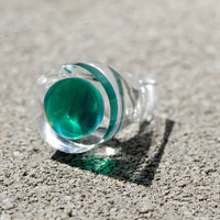 Vintage Siv Lagerström Green Disc Acrylic Ring – Size 5