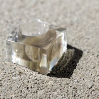 Vintage Siv Lagerström Smoky Acrylic Ring – Size 7.5
