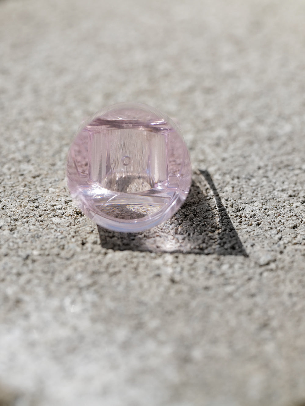 Vintage Siv Lagerström Pink-Tinted Acrylic Ring – Size 5