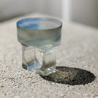 Vintage Siv Lagerström Smoky Blue Acrylic Ring – Size 6.5