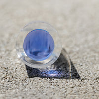 Vintage Siv Lagerström Blue Optical Acrylic Ring – Size 5.25