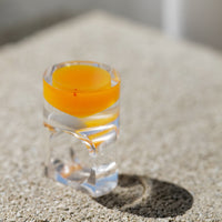 Vintage Siv Lagerström Orange Optical Acrylic Ring – Size 5.5