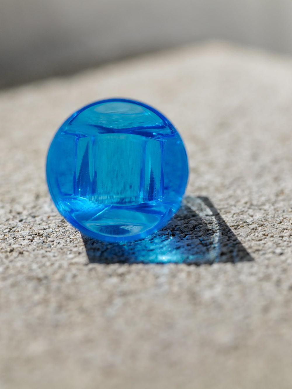 Vintage Siv Lagerström Blue-Tinted Acrylic Ring – Size 5