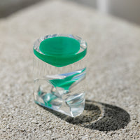 Vintage Siv Lagerström Green Optical Acrylic Ring – Size 5.5