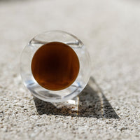 Vintage Siv Lagerström Chocolate Brown Optical Acrylic Ring – Size 5