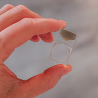 Vintage Siv Lagerström Smoky Gray-Brown Optical Acrylic Ring – Size 6.5