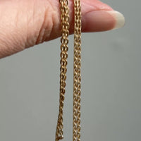 Antique Cable Link Necklace - Solid 18k gold - 20.4 inch length