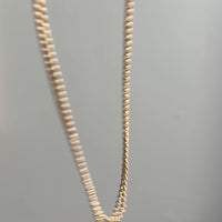 Circa 1900 Antique 18k Gold Longuard Rolo Link Chain with Dog Clip - 30.5 inch doubled necklace length