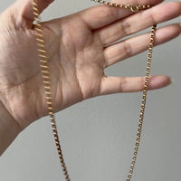 Antique British 18k Gold Belcher Chain Necklace – 21.25 Inch Length