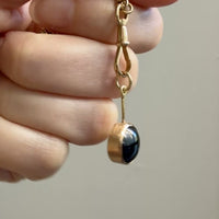 Vintage Scandi 18k gold Star Sapphire Pendant