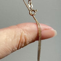 Vintage Italian Balestra 18k gold 1.3mm curb link necklace - 15.4 inch length
