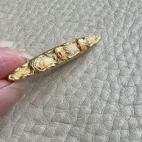 Gold brooch art nouveau era