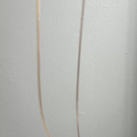 Vintage Balestra Long Length Square Foxtail link necklace in 18k gold, 27.6 inch length
