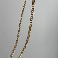 STUNNING Vintage Virola Link Necklace 18k Gold – 22.5 Inch Length
