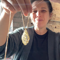 Round Box Link Chain Necklace in 18k gold - 23.5 inch length