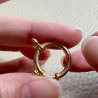 18k Gold Swedish Antique Large Bolt Clasp - Excellent for your Pendants/Charms
