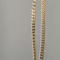 1978 Swedish Vintage 39g Tapered Curb Link Necklace 18k Gold – 19.5 Inch Length